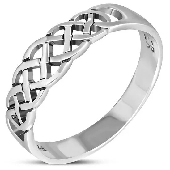 Plain Celtic Knot Silver Ring