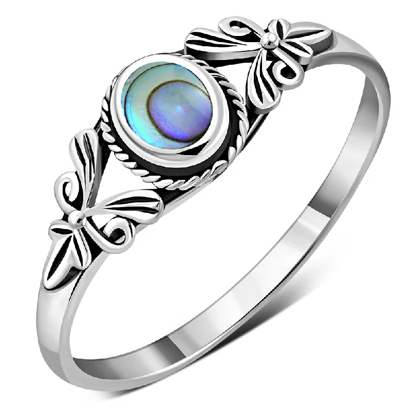 Petals Abalone Shell Sterling Silver Ring