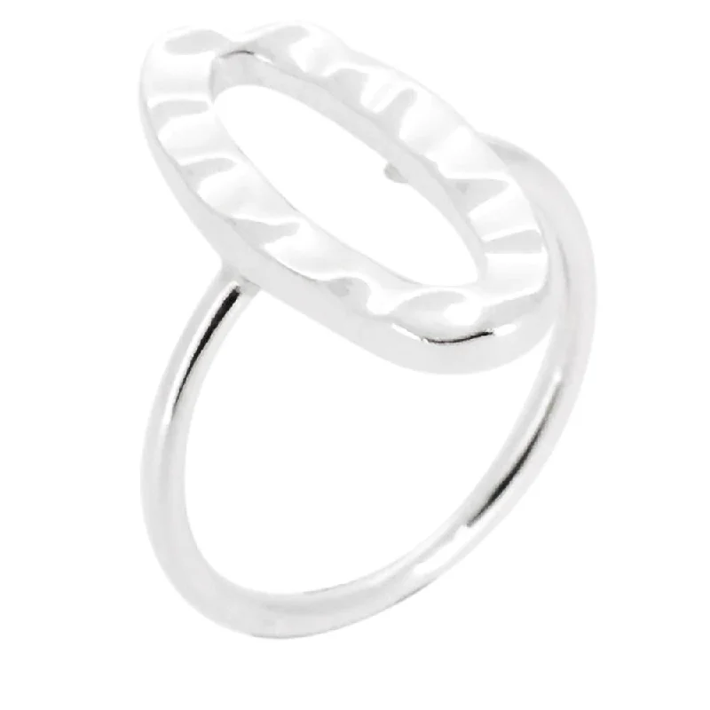 Stunning Oval Shaped Silver Ring for Women and Girls