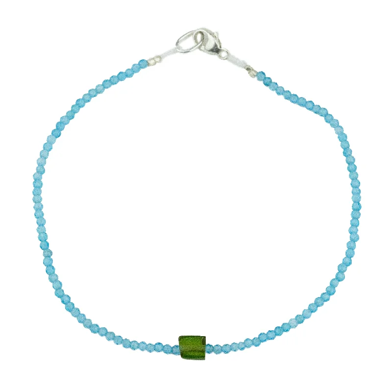 Apatite + Tourmaline Bracelet