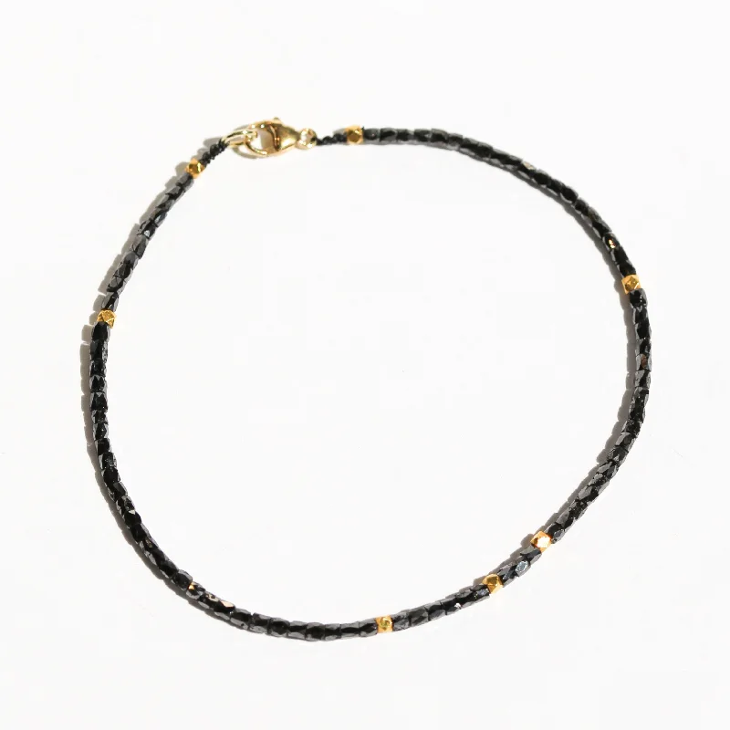 Black Diamond and 18k Bracelet