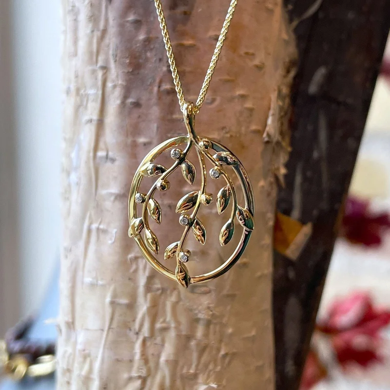 Diamond Vine Pendant