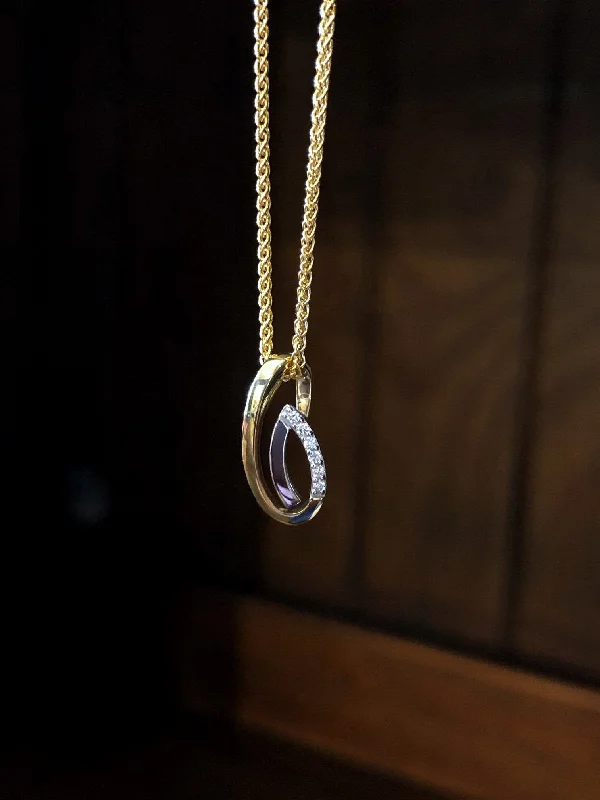 Spiral Teardrop Pendant