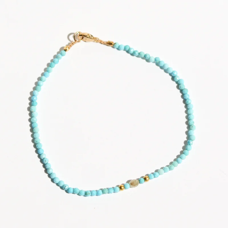 Turquoise + Diamond Bracelet no. 73