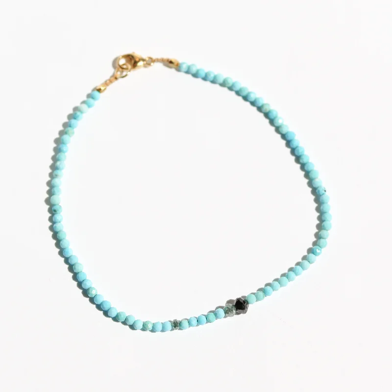 Turquoise + Diamond Bracelet no. 74