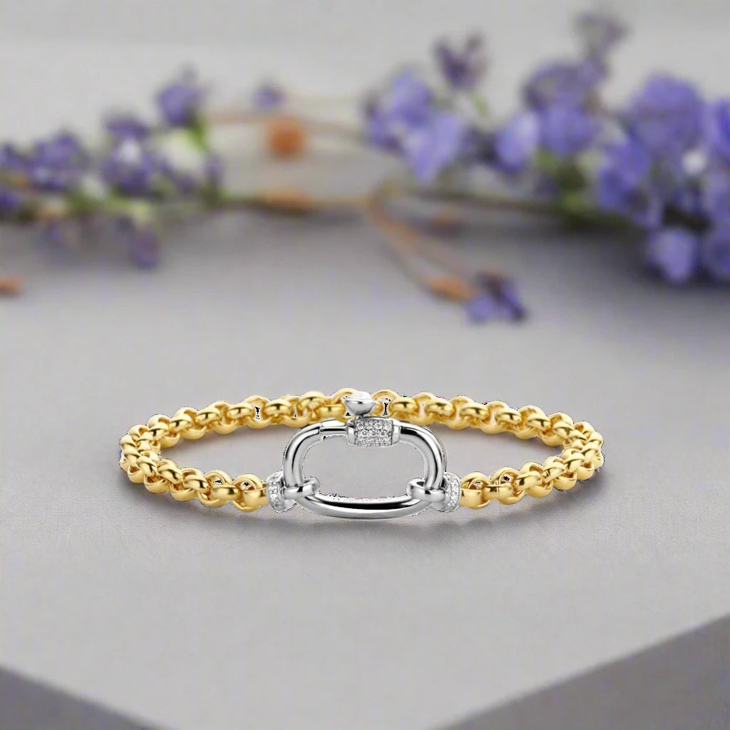 Cubic Zirconia Clasp Bracelet