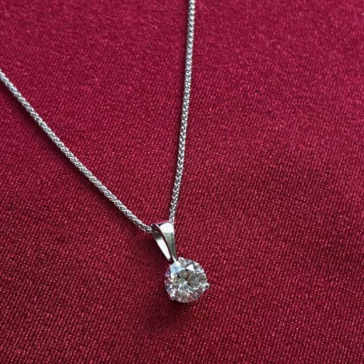 Diamond Solitaire Pendant