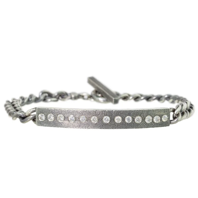 Diana ID Silver Link Bracelet