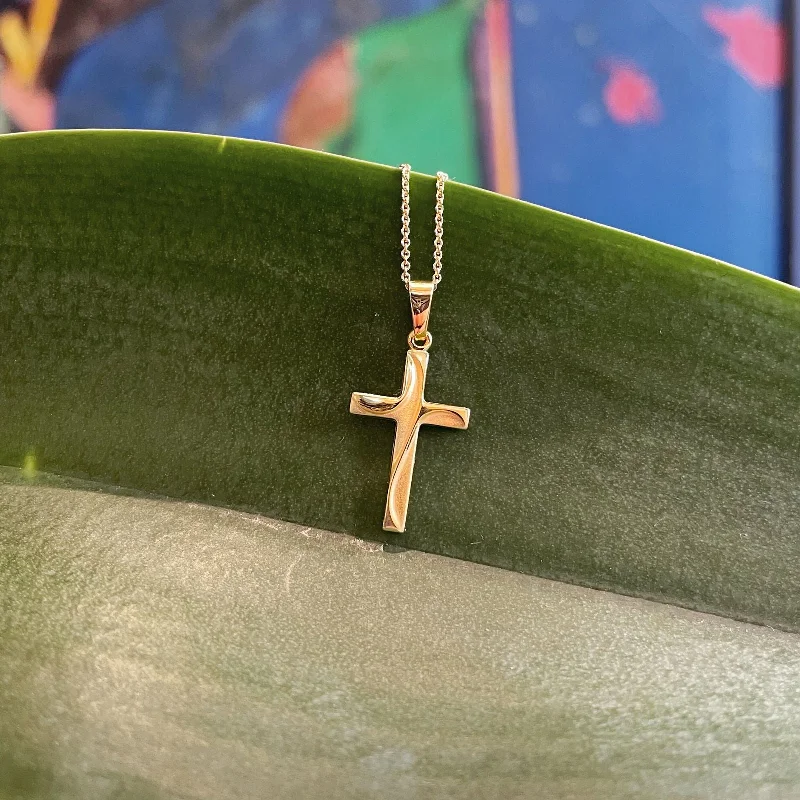 Draped Cross Necklace