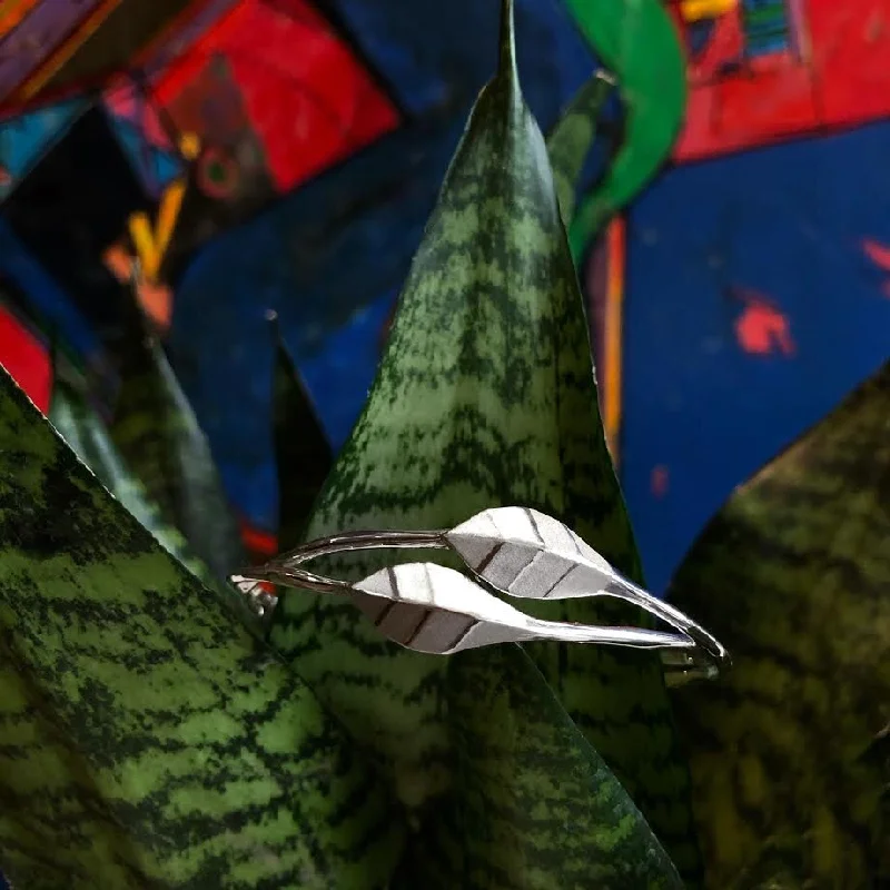 "Geometric" Leaf Cuff Bracelet