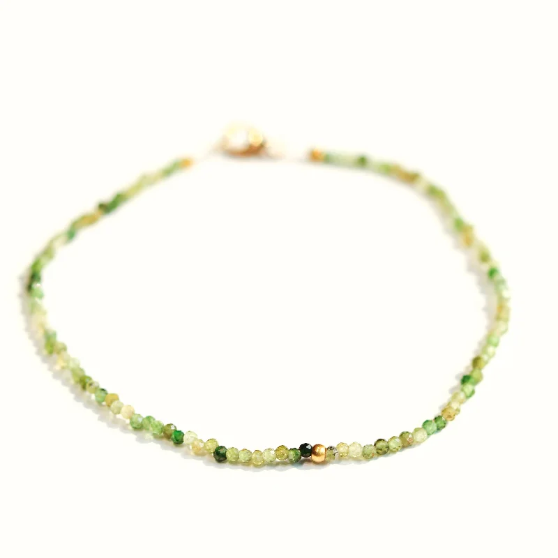 Green Tourmaline & 18k Bracelet No. 126