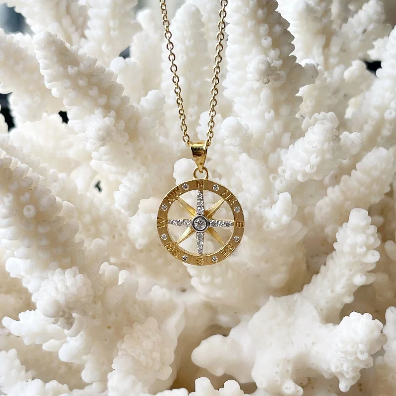 I. Reiss Petite Compass Necklace