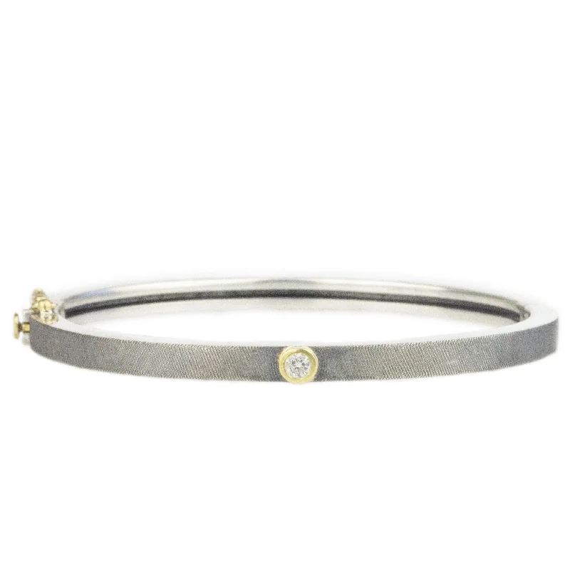 Junia 4mm Yellow Gold Bezel Bracelet