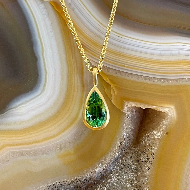 Kimberly Collins Green Tourmaline Pendant