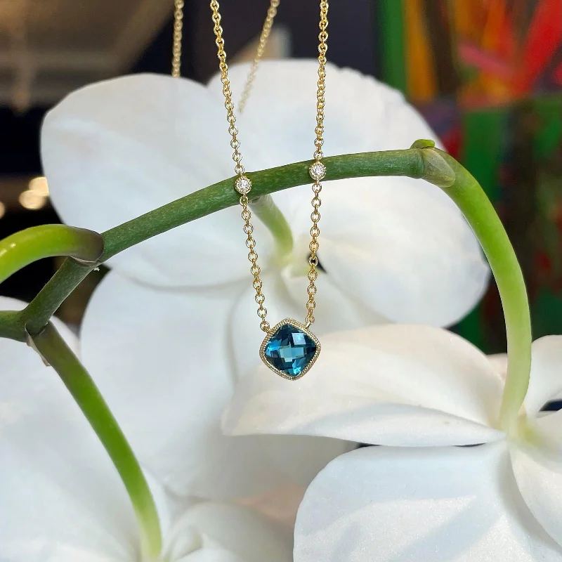 London Blue Topaz Necklace