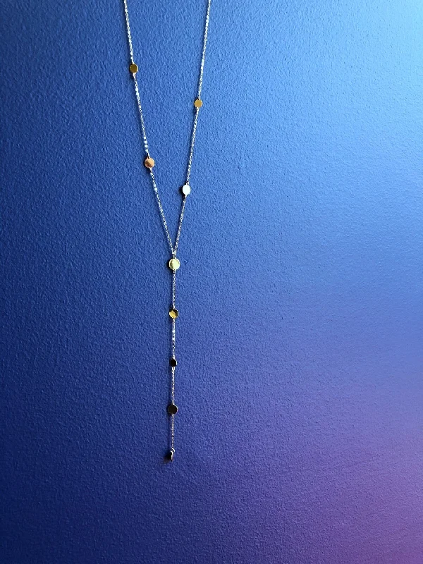 Multi Disc Y-Necklace