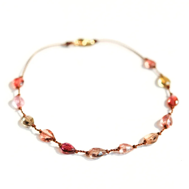 Multi Pink Tourmaline Bracelet No. 134