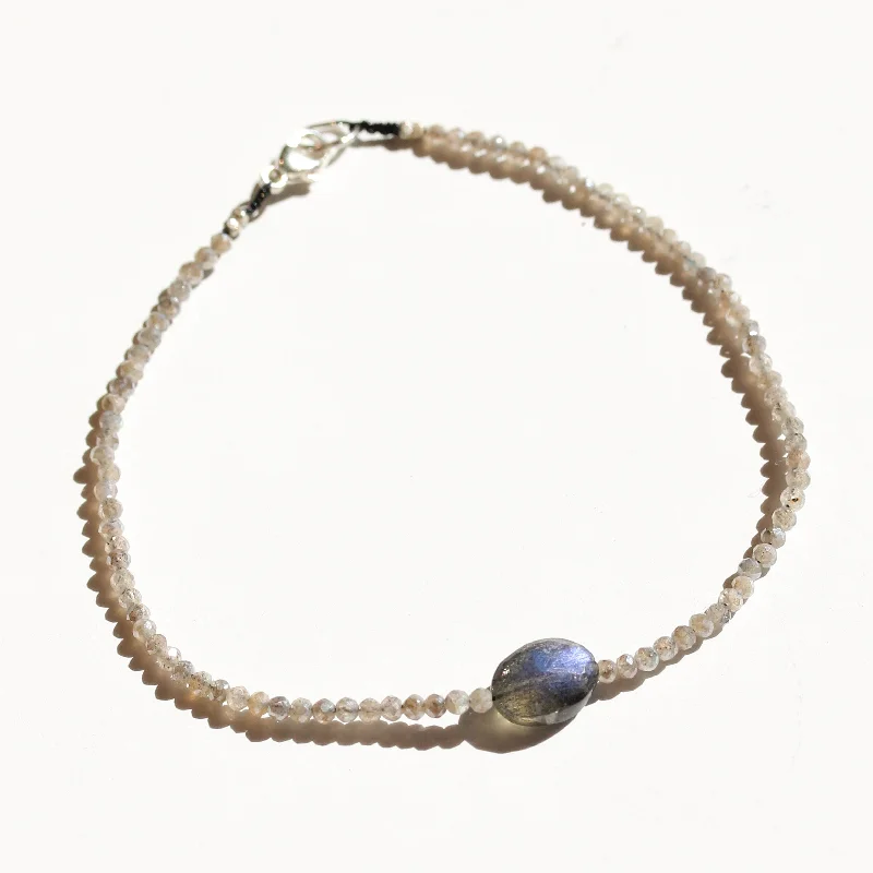 Mystic Moonstone + Labradorite Bracelet No.7