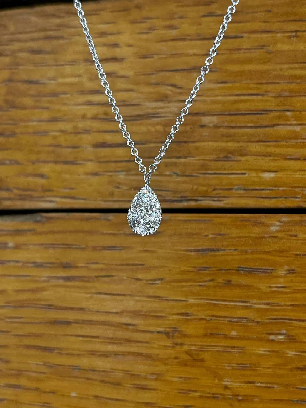 Diamond Cluster Necklace