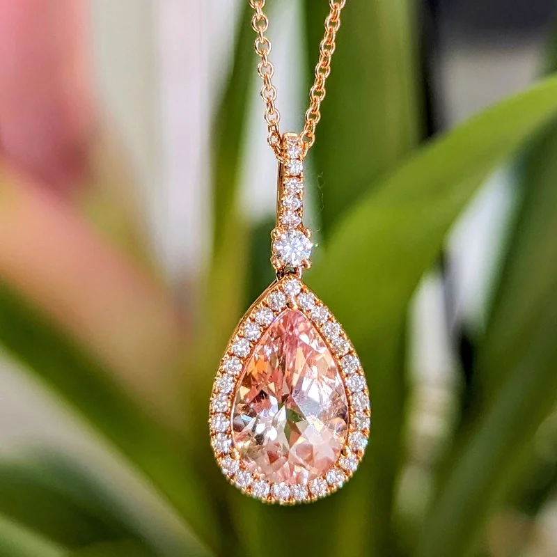 Pink Topaz Pendant