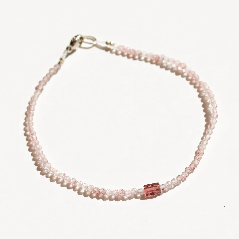 Pink Tourmaline + Pink Tourmaline Bracelet No.42