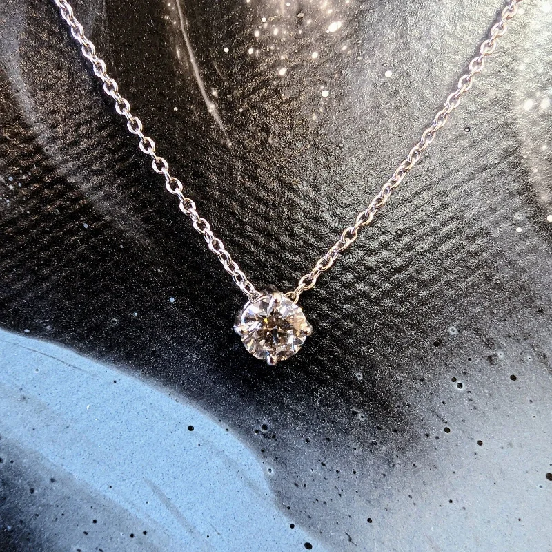 Diamond Solitaire Necklace