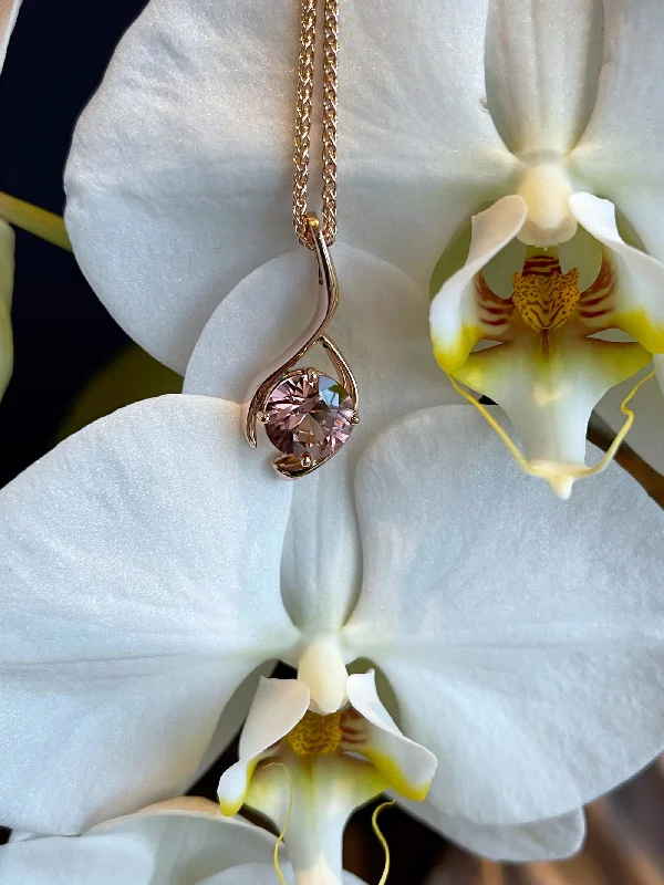 Rose Zircon Pendant