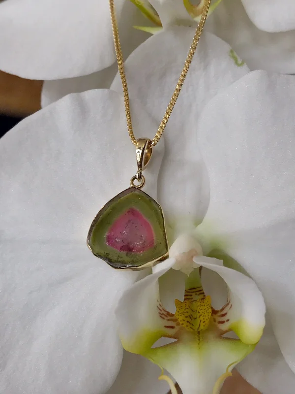 Watermelon Tourmaline Pendant