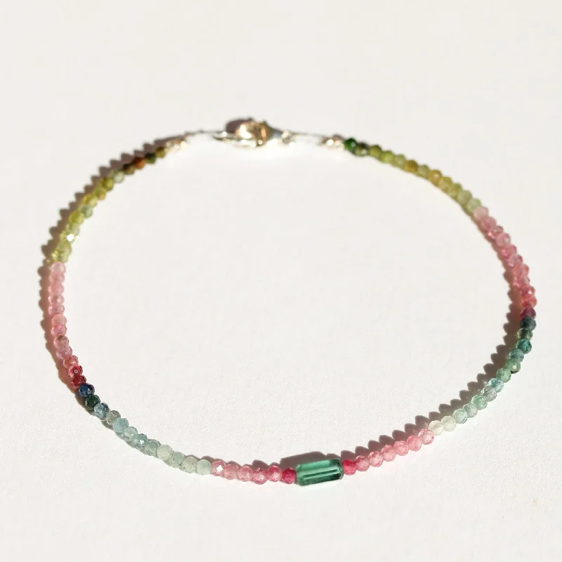 Watermelon Tourmaline Bracelet