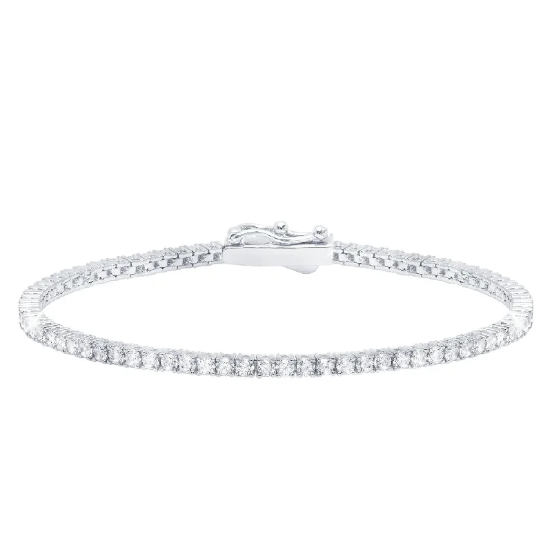 2mm Classic CZ Tennis Bracelet