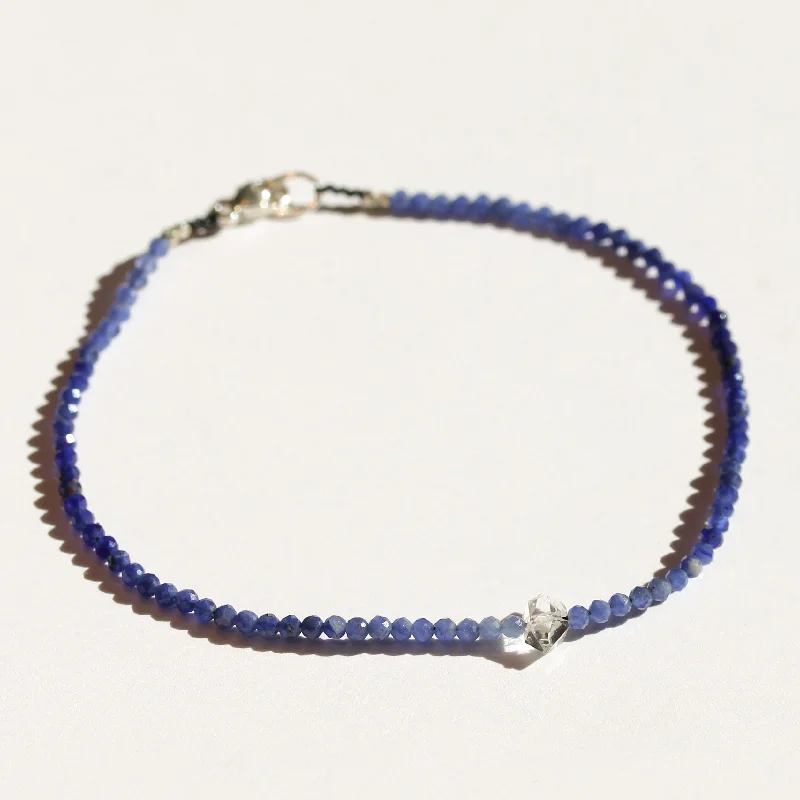 Sodalite + Herkimer Bracelet