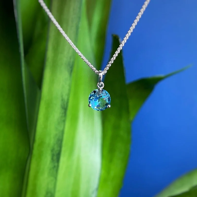 Blue Topaz Pendant