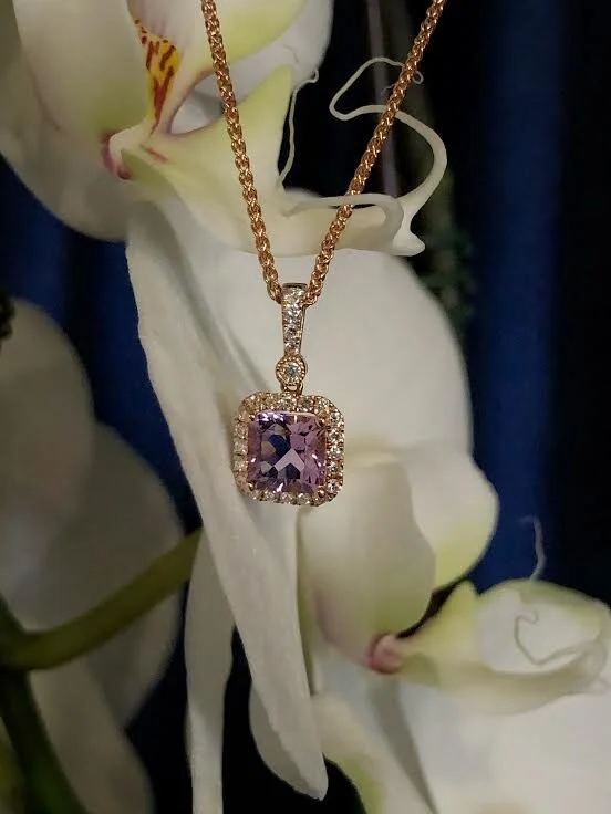 Stanton Color Rose de France Amethyst Pendant