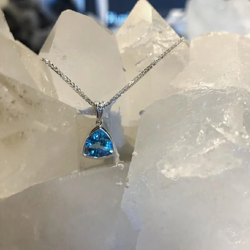 Stanton Color Trillion Blue Topaz Pendant