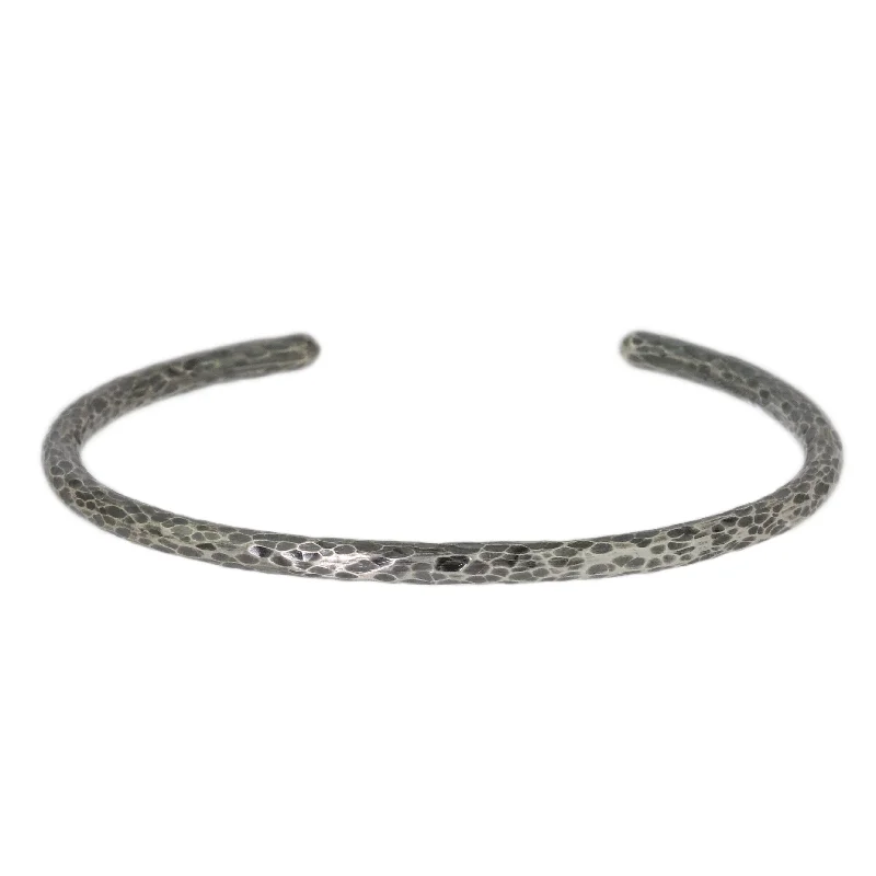 Heavy Hammered T-Shirt Cuff Bracelet