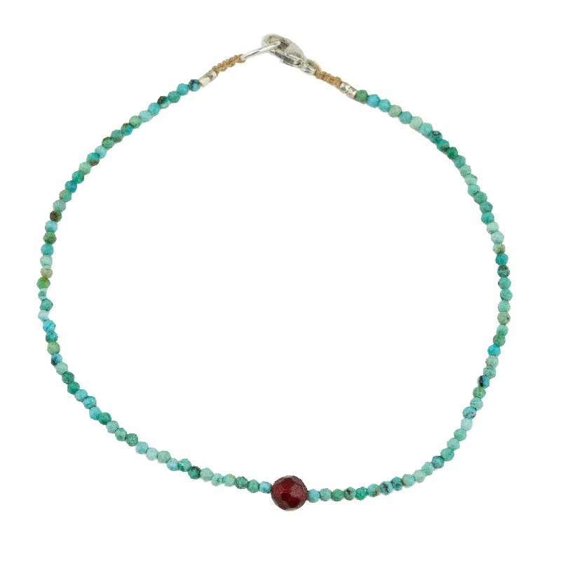 Turquoise + Carnelian Bracelet