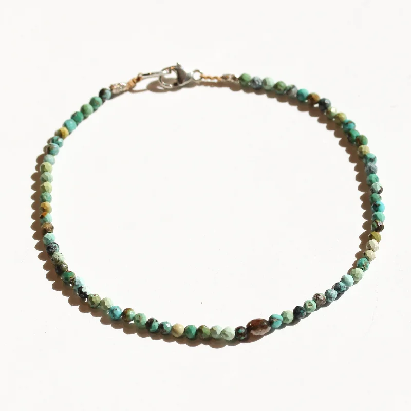 Turquoise + Red Diamond Bracelet No.33