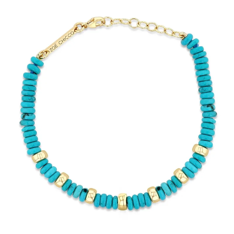 Turquoise Rondelle Bracelet