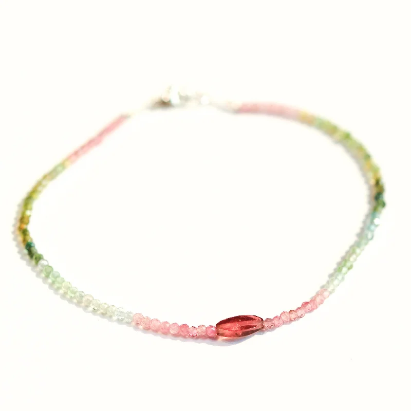 Watermelon Tourmaline & Pink Tourmaline Bracelet No. 130