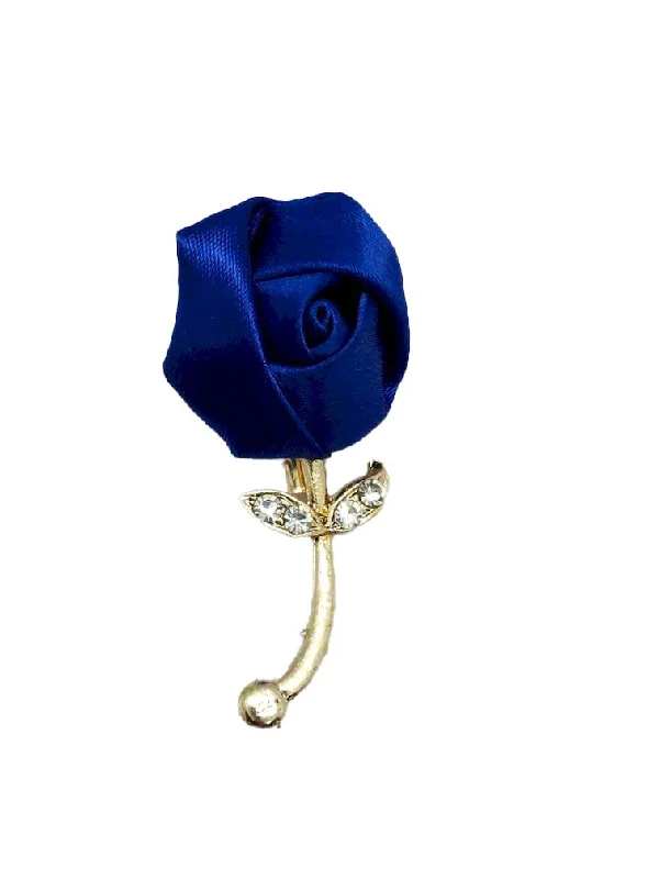 Bright Blue Flower Designer Brooch