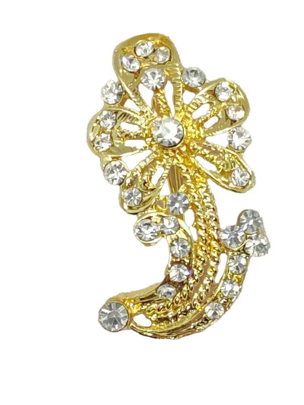 Golden Designer Brooch