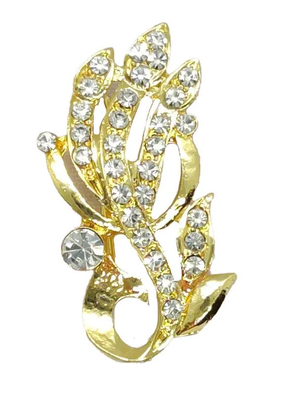 Golden Designer Brooch