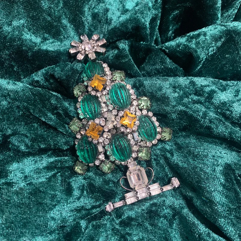 Larry Vrba Christmas Tree Brooch