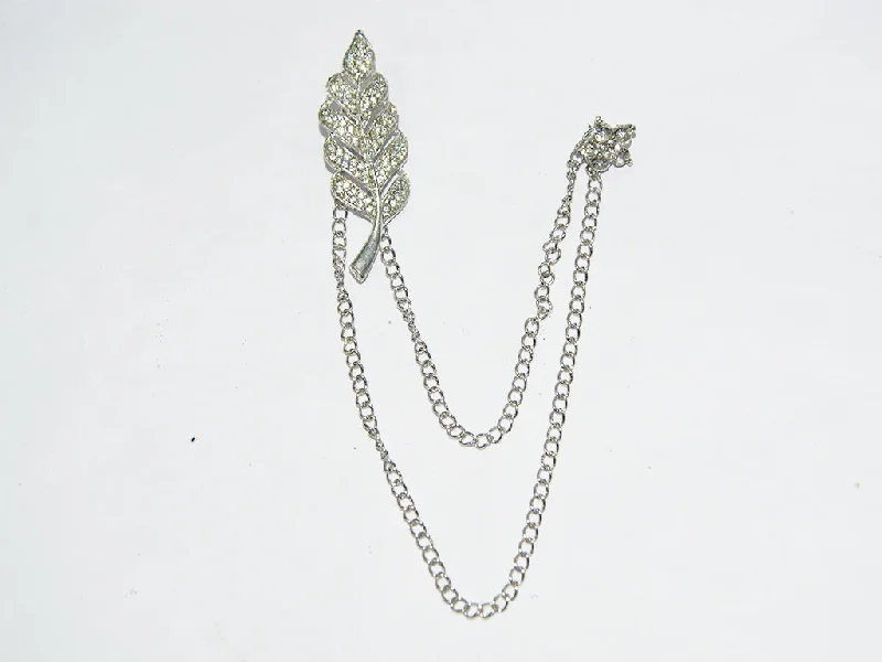 Silver Leaf Designer Brooch