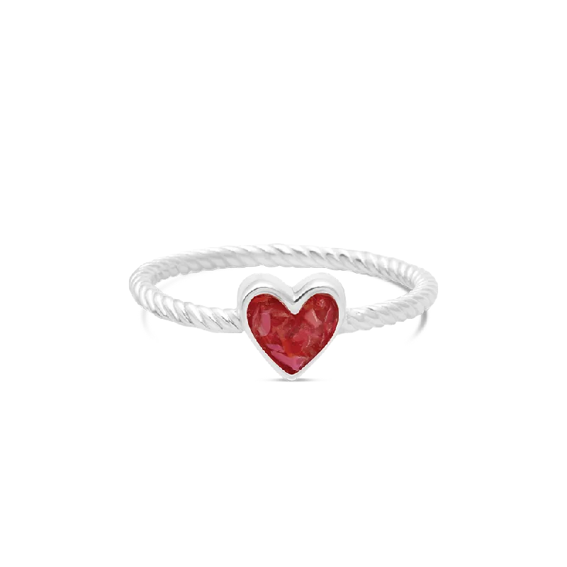 4ocean x Dune Stackable Heart Ring