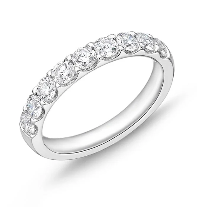 MEMOIRE- ODESSA 9-STONE DIAMOND BAND 1.03TW