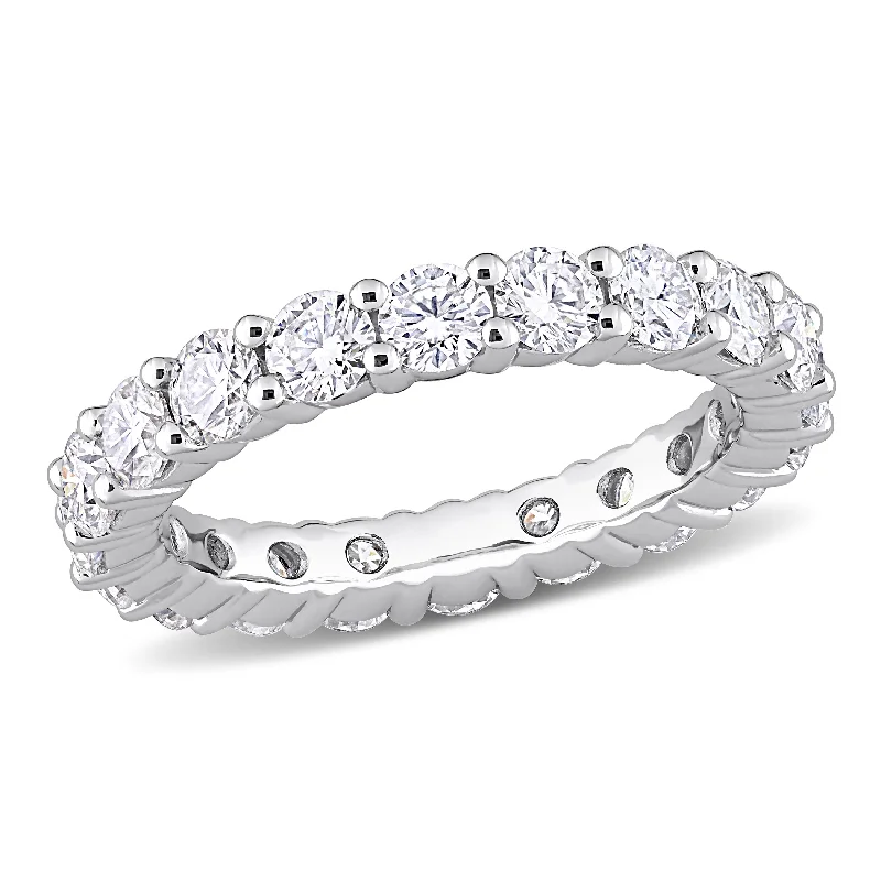 Miadora 2 3/4ct TGW Created Moissanite Full Eternity Band in Sterling Silver