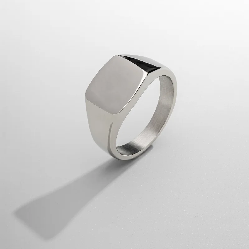 Square Signet Ring (Silver)