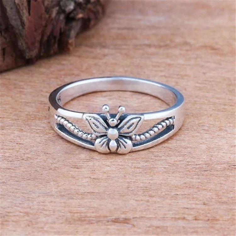 Wholesale Alloy Butterfly Rings