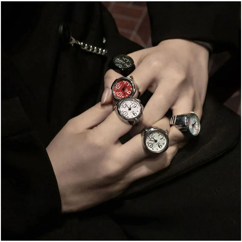 Wholesale Finger Watch Stainless Steel Rings